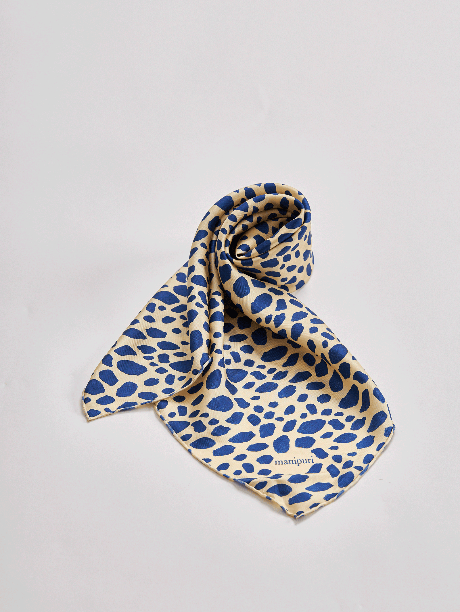 シルクスカーフ88>レオパード – manipuri シルクスカーフ88>レオパード – manipuri