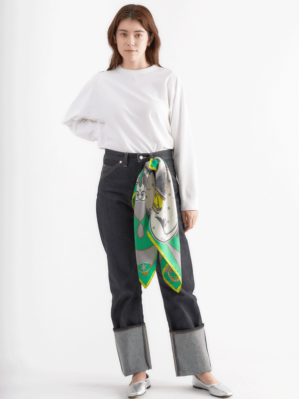 ＜シルクスカーフ88＞スノーグローブ