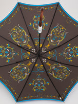 &lt;Long Umbrella for Both Sun and Rain&gt; Ornamental Floral Pattern