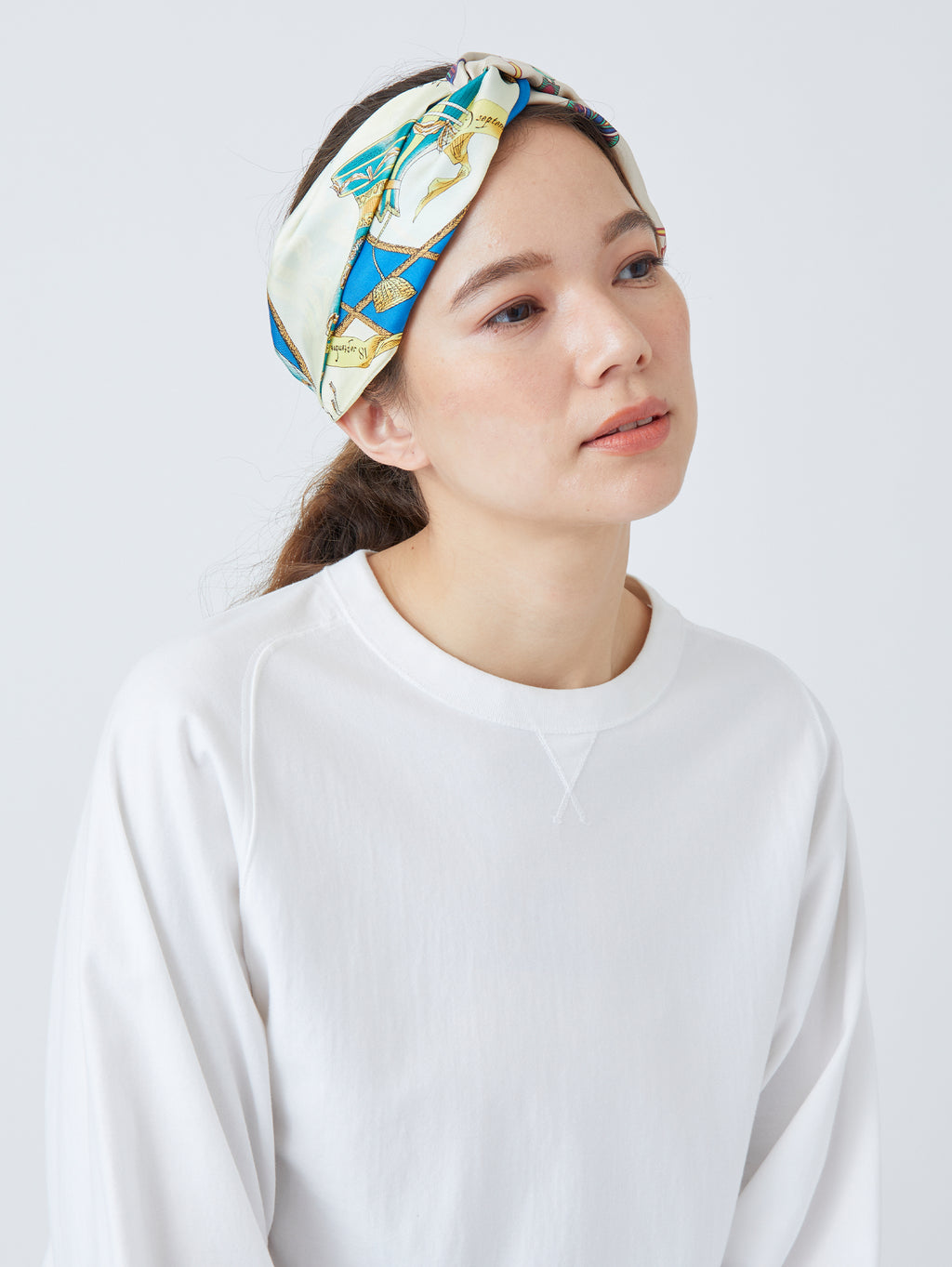 ヘアアクセサリー＞クロススカーフヘアバンドダブル – manipuri