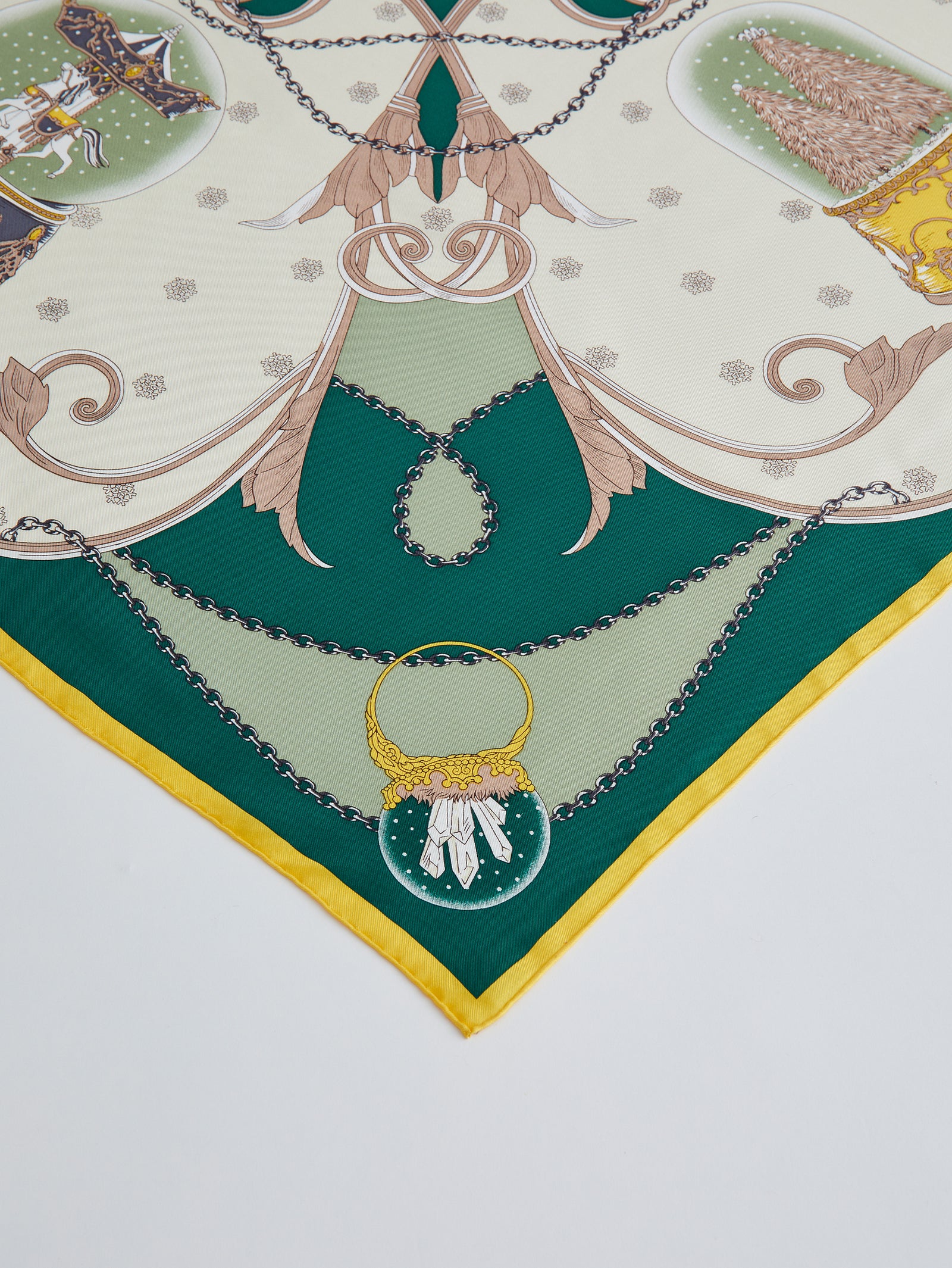 シルクスカーフ88＞スノーグローブ – manipuri