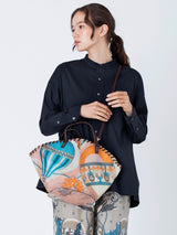 &lt;PVC fan-shaped bag&gt; Collage flower balloon