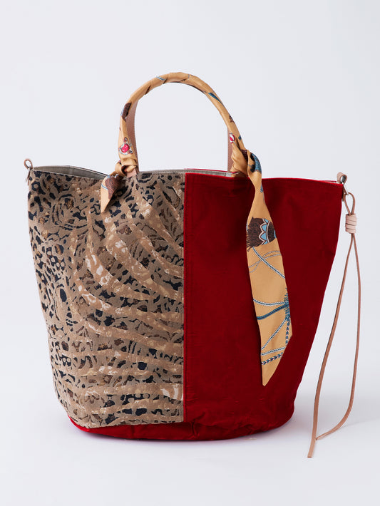 BUCKET TOTE BAG M / LEOPARD