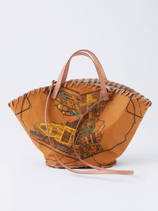 PVC FAN-SHAPED BAG / LA VILLE