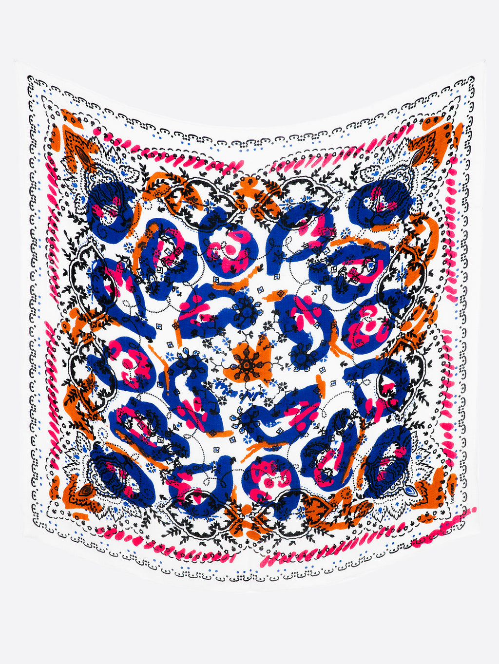 リネンミックスストール120＞ランダムペイズリーバンダナ – manipuri