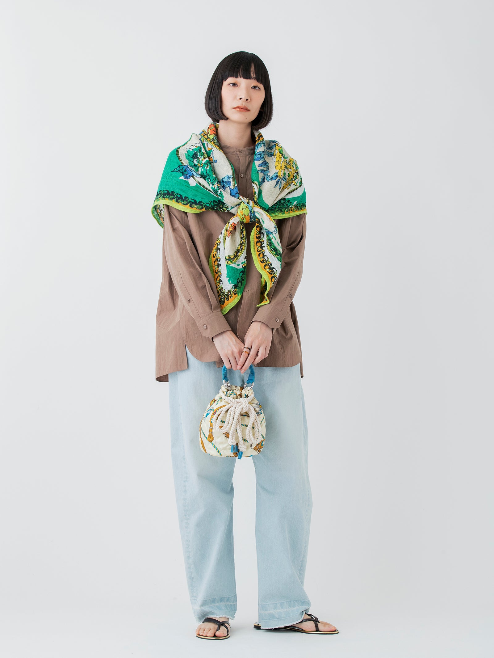 キルティング巾着バッグ＞ネイティブビット – manipuri