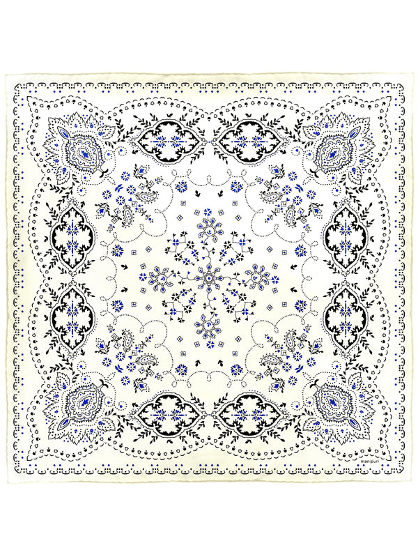 SILK SCARF 65 / PAYSLEY BANDANA