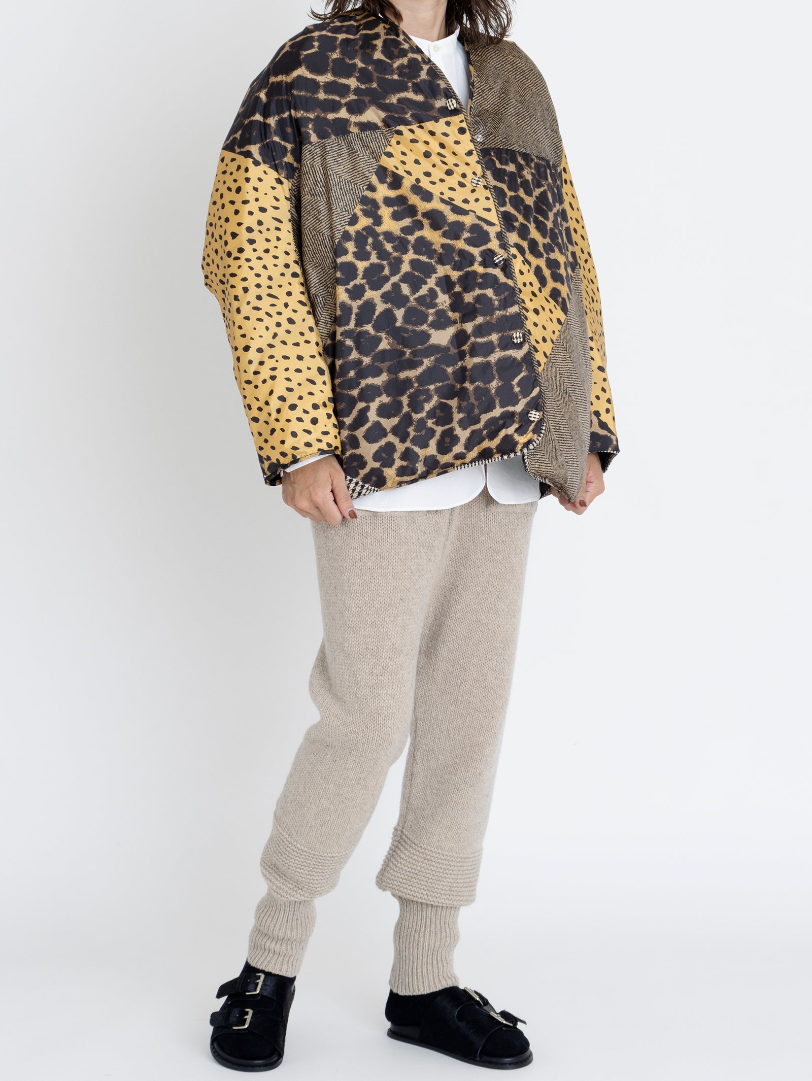 ダウンジャケット＞リバーシブル マテリアルイメージ – manipuri