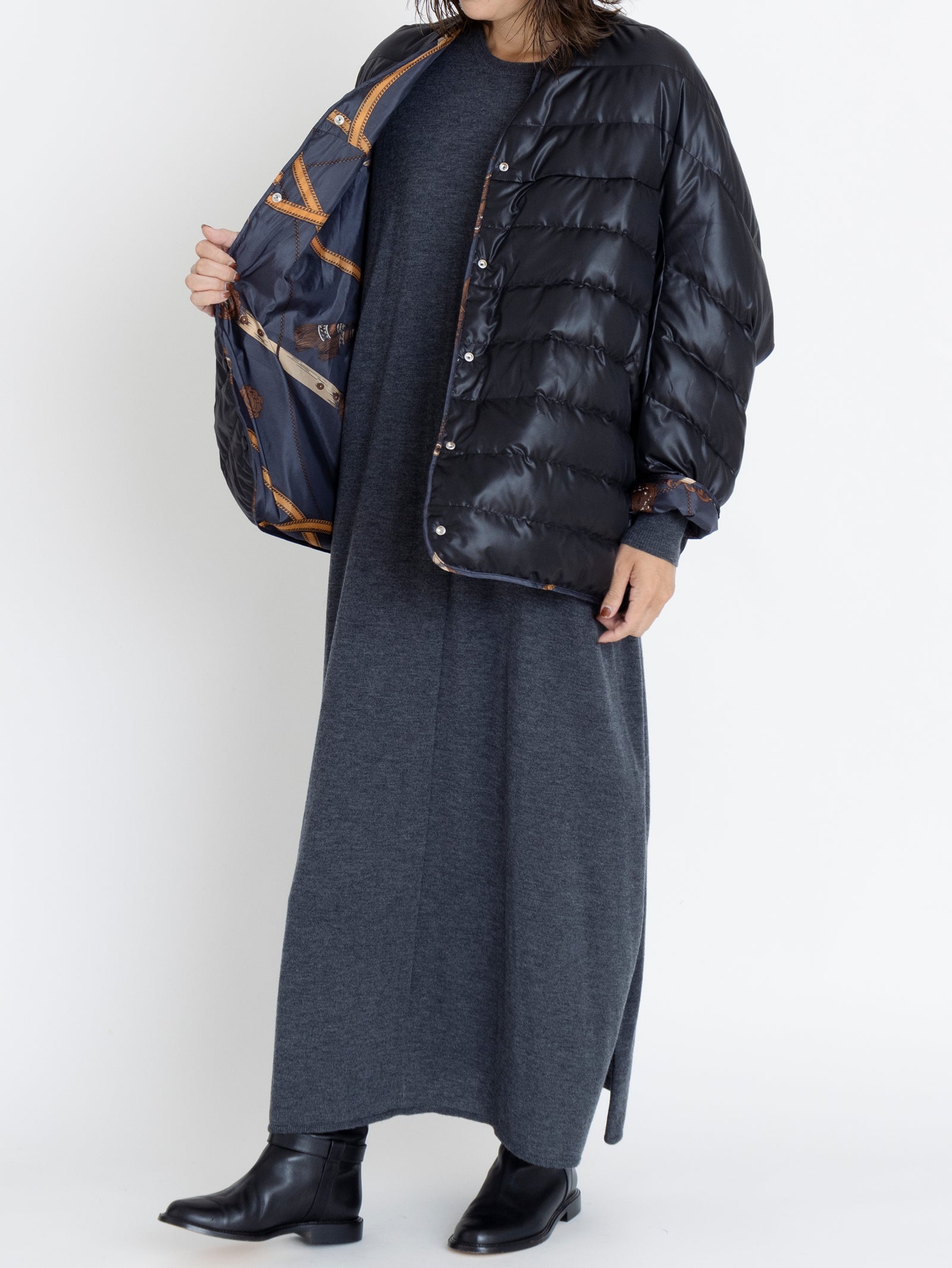 【美品】 マニプリmanipuri リバーシブルダウンジャケット manipuri(マニプリ) / リバーシブル/ダウンジャケット/FREE