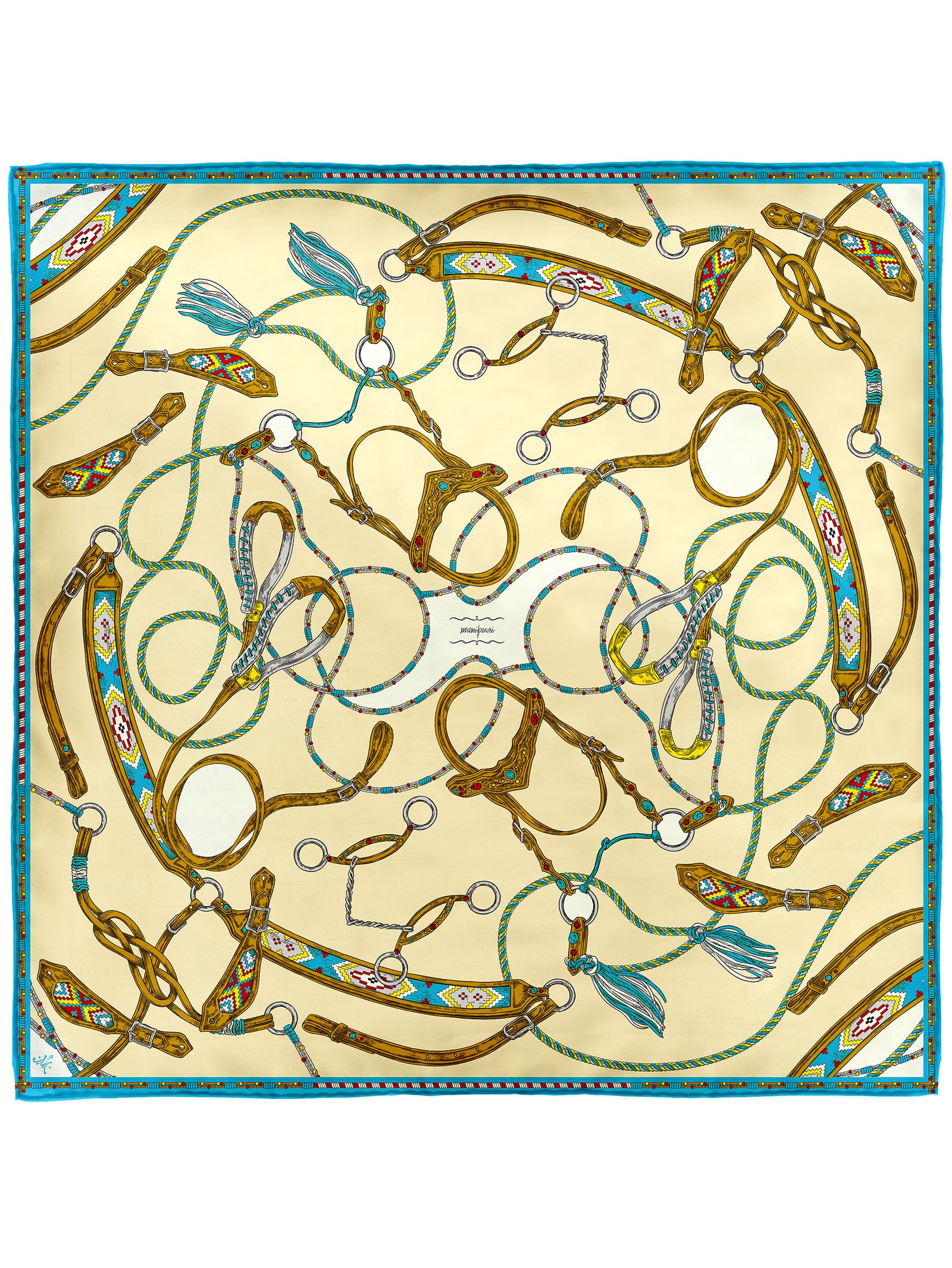 manipuri マニプリ シルクスカーフ 65 ネイティブビット シルクスカーフ65＞ ネイティブビット – manipuri