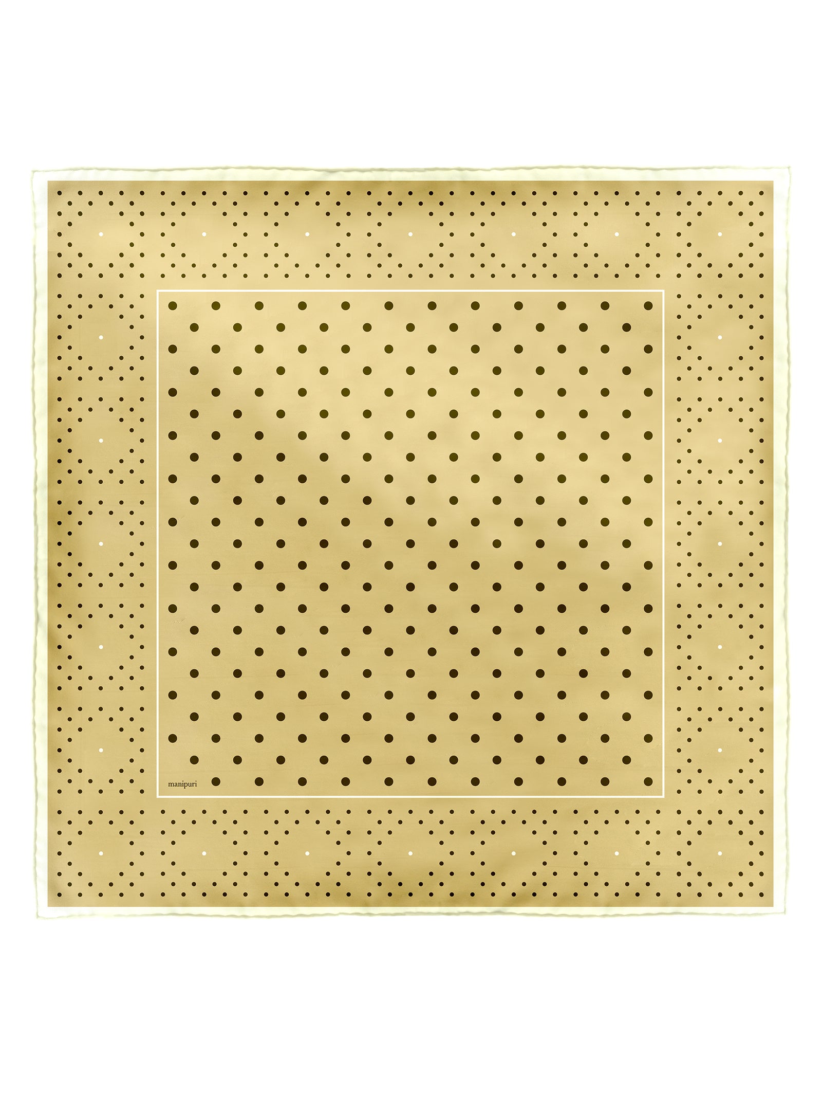 【manipuri/マニプリ】ジオメドット　スカーフ シルクスカーフ65＞ジオメドット – manipuri