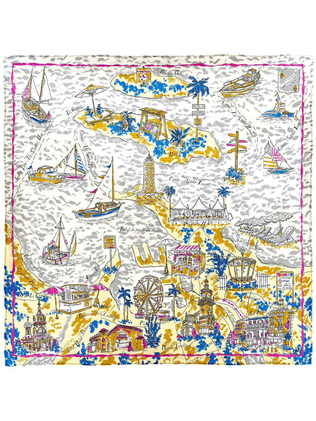 シルクスカーフ65＞ リゾートマップ – manipuri