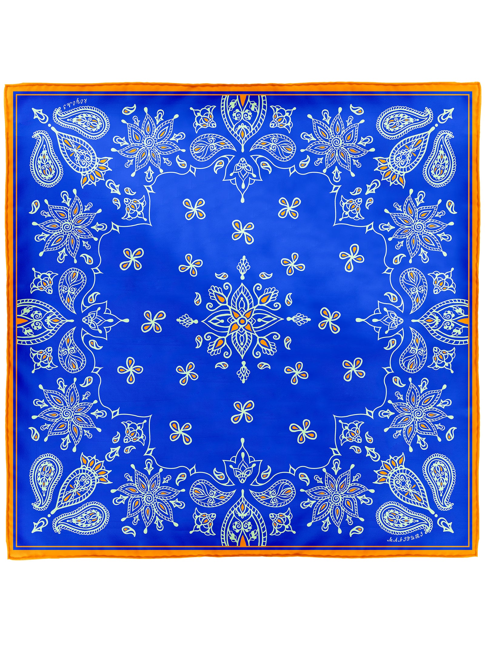 シルクスカーフ65＞インディアンバンダナ – manipuri